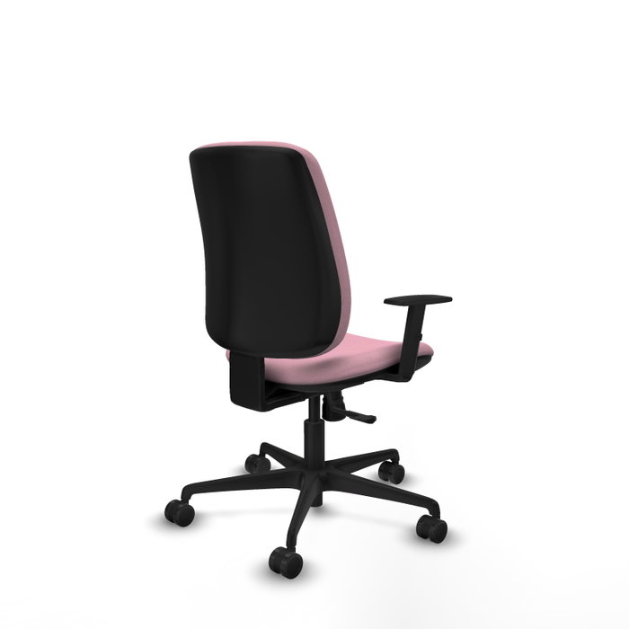 PIQUERAS Y CRESPO Silla de oficina Alares Rosa con mecanismo Sincro