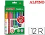 Alpino Rotuladores Standard Caja de 12 Unidades Colores Surtidos Punta Fina 3mm Superlavables Larga Duración Muy Resistentes y Brillantes