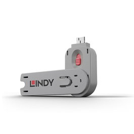 Lindy Bloqueador de Puerto USB Tipo A con Llave, Color Rosa