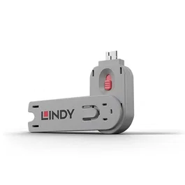 Lindy Bloqueador de Puerto USB Tipo A con Llave, Color Rosa