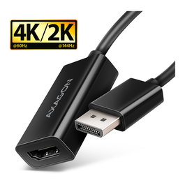 Axagon RVD-HI20N Adaptador DisplayPort a HDMI, 4K/60Hz - 15cm