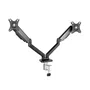 Tooq Soporte de Mesa para 2 Pantallas 17-32 pulgadas, Negro