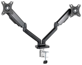 TooQ Soporte de Mesa para 2 Pantallas 17-32 Pulgadas Negro