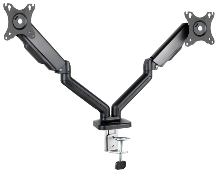 Tooq Soporte de Mesa para 2 Pantallas 17-32 pulgadas, Negro