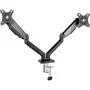 Tooq Soporte de Mesa para 2 Monitores DB5132TNR-B Giratorio Inclinable hasta 9kg Pantallas 17'-32' Negro