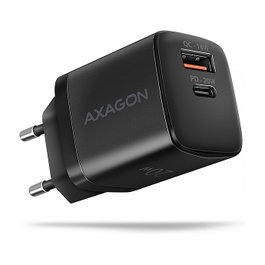 Axagon ACU-PQ20 Cargador de Pared 20 W QC3.0/AFC/FCP + PD USB-C Negro
