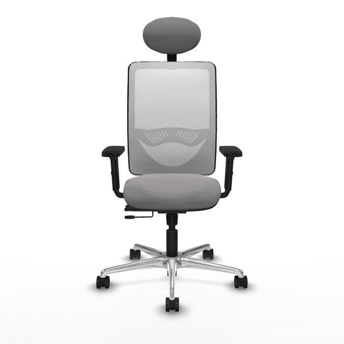 PIQUERAS Y CRESPO Silla de oficina Zulema con mecanismo Sincro/Traslack, Gris y Blanco PIQUERAS Y CRESPO Silla de oficina Zulema con mecanismo Sincro/Traslack, Gris y Blanco