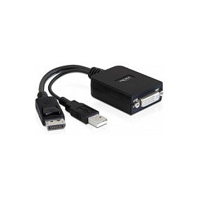 DeLOCK 61855 Adaptador de vídeo DisplayPort a DVI-I DeLOCK 61855 Adaptador de vídeo DisplayPort a DVI-I