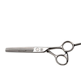 Glamtech Tijeras PRO 5.75" Thinner Steel de Acero Japonés con Filo Fino y Dientes en V para Corte Suave