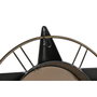DKD Home Decor Reloj Pared Vintage Bolai avion 25 Plateado Dorado 77.5 x 46 x 15 cm