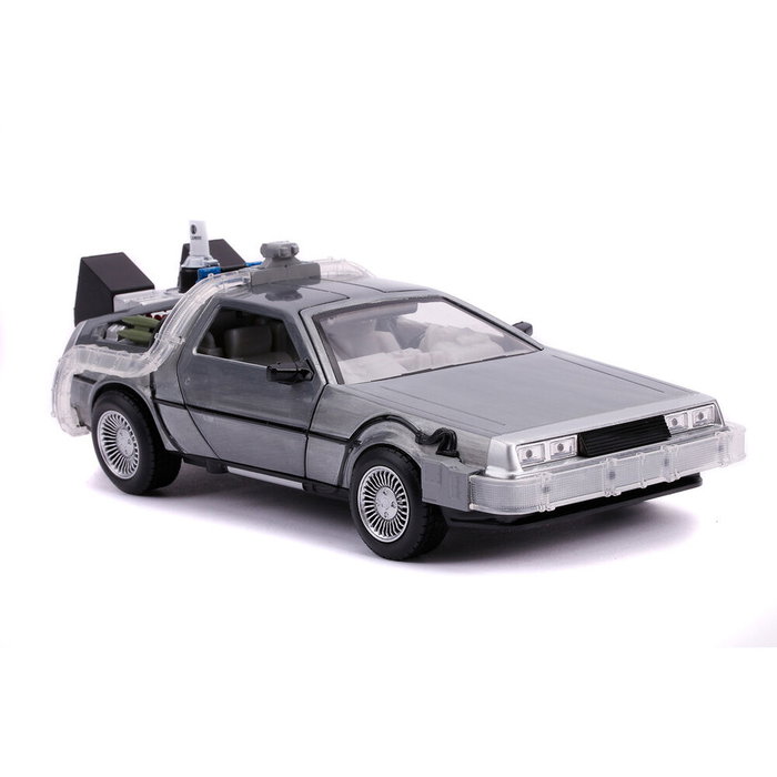 JADA TOYS Réplica Coche DeLorean Regreso al Futuro II Escala 1:24 JADA TOYS Réplica Coche DeLorean Regreso al Futuro II Escala 1:24