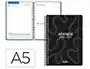 Liderpapel Agenda Escolar 2026-2027 Espiral Classic Día Página A5 Bilingüe Negro - Papel FSC 70g, Simply Interior, Calendario Bianual