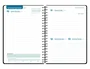 Liderpapel Agenda Escolar 2026-2027 Espiral Classic Día Página A5 Bilingüe Negro - Papel FSC 70g, Simply Interior, Calendario Bianual