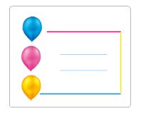 Etiquetas Regalo Adh. Rollo 300 Uds. 60X50 Anonimas Globos