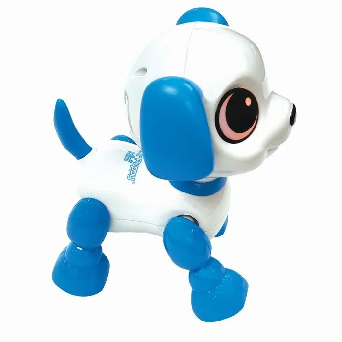 Lexibook Perro Robot Mini Power Puppy con Efectos de Luz y Sonido, Control de Clic Manual, Repetición
