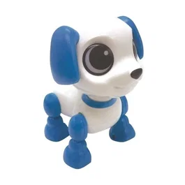 Lexibook Perro Robot Mini Power Puppy con Efectos de Luz y Sonido, Control de Clic Manual, Repetición