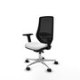 PIQUERAS Y CRESPO Silla de oficina Mardos con mecanismo Sincro/Traslack, Blanco/Negro