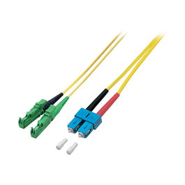 EFB Elektronik Cable de parcheo de fibra óptica E2000/APC-SC OS2 5m Amarillo G657A1 Grade C