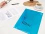 Liderpapel 34042 Carpeta Dossier con Broche, Polipropileno, DIN A4, Azul Transparente, Capacidad 50 Hojas