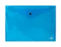 Liderpapel 34042 Carpeta Dossier con Broche, Polipropileno, DIN A4, Azul Transparente, Capacidad 50 Hojas