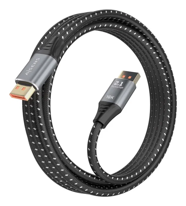 Aisens Cable DisplayPort 2.1 16K 2m Negro A158-0903