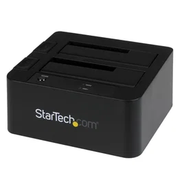 StarTech.com Docking Station eSATA USB 3.0 con UASP de 2 Bahías para Disco Duro o SSD SATA de 2,5/3,5 Pulgadas, 8 TB