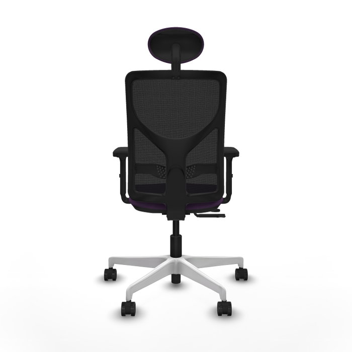 PIQUERAS Y CRESPO Silla de oficina Motilla con mecanismo Sincro/Traslack Morado y Negro