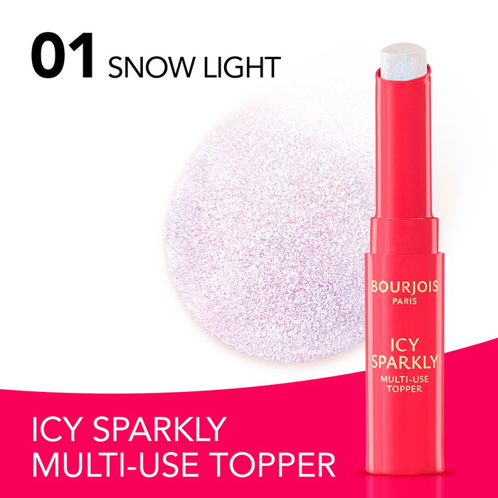 Bourjois Icy Sparkly Barra Multiusos Iluminadora con Purpurina #Snow Light, 2 gr Bourjois Icy Sparkly Barra Multiusos Iluminadora con Purpurina #Snow Light, 2 gr
