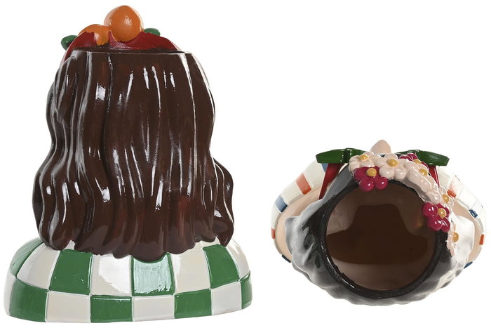 DKD Home Decor Macetero Urban Multicolor Resina 13 x 24 x 21 cm (4 Unidades)