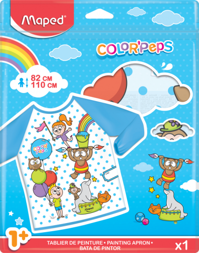 Maped 820310 Delantal Infantil "Color'Peps Early" para Niños de 82-110 cm Multicolor
