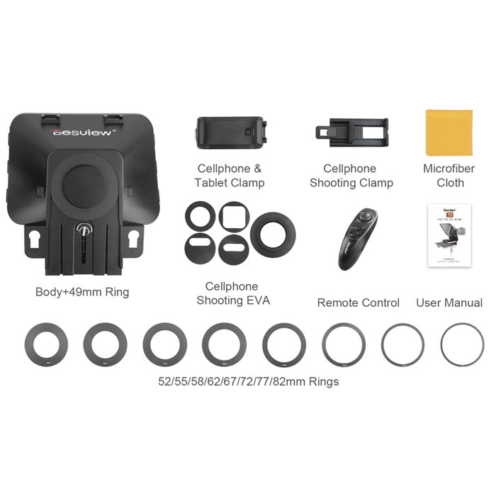 Desview T3 Teleprompter para Smartphone, Tableta y DSLR
