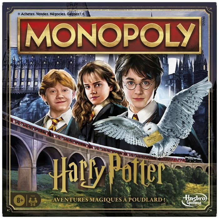 Monopoly Edición Harry Potter, Juego de mesa de aventuras mágicas en Hogwarts Monopoly Edición Harry Potter, Juego de mesa de aventuras mágicas en Hogwarts