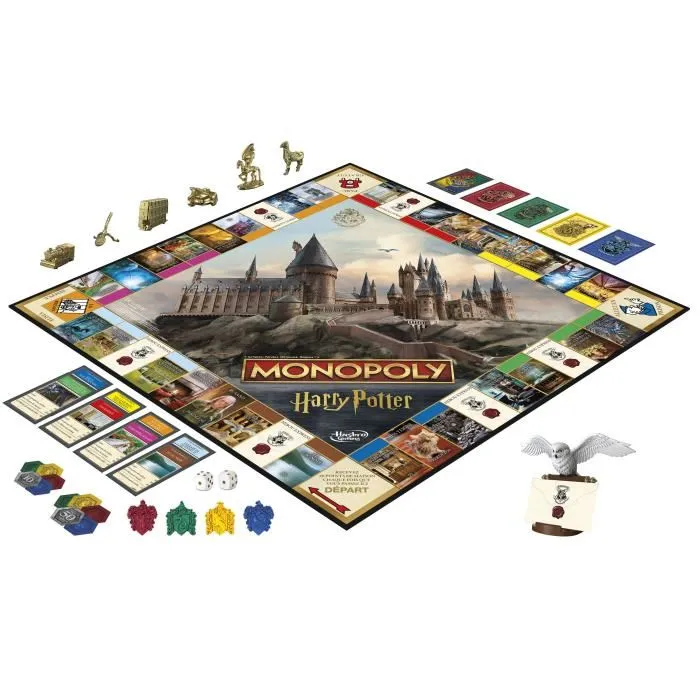 Monopoly HAS5010996264299 Harry Potter Juego de Mesa Aventuras Mágicas en Hogwarts 8 Años 2-6 Jugadores Monopoly HAS5010996264299 Harry Potter Juego de Mesa Aventuras Mágicas en Hogwarts 8 Años 2-6 Jugadores