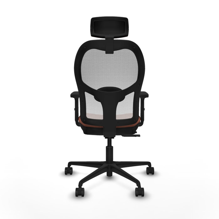PIQUERAS Y CRESPO Silla de oficina Jorquera con mecanismo Sincro/Traslack, Marrón y Blanco PIQUERAS Y CRESPO Silla de oficina Jorquera con mecanismo Sincro/Traslack, Marrón y Blanco