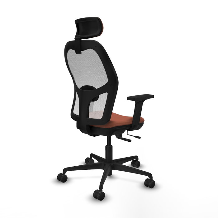 PIQUERAS Y CRESPO Silla de oficina Jorquera con mecanismo Sincro/Traslack, Marrón y Blanco PIQUERAS Y CRESPO Silla de oficina Jorquera con mecanismo Sincro/Traslack, Marrón y Blanco
