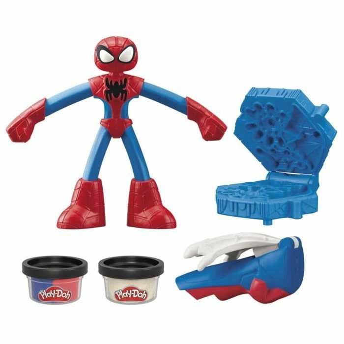 Hasbro Play-Doh Spider-Man My Web Creator con figura flexible