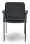 PIQUERAS Y CRESPO Silla Opti519 con brazos fijos y chasis negro