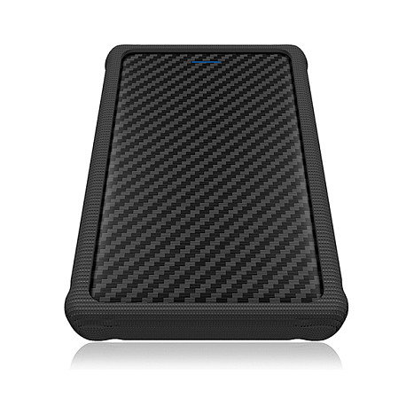 ICY BOX IB-223U3a-B Carcasa Externa para 2,5 Pulgadas con Funda de Silicona y USB 3.0
