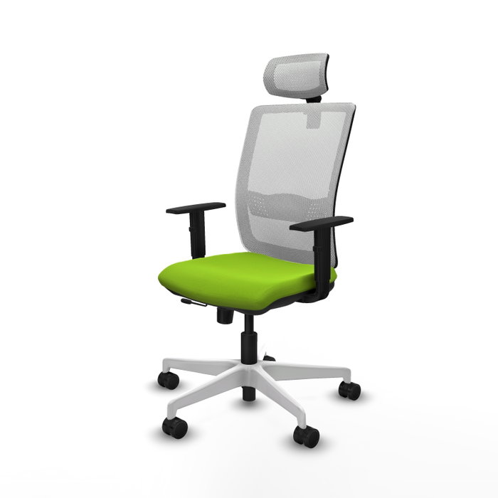 PIQUERAS Y CRESPO Silla de oficina Haches Pistacho y Blanco PIQUERAS Y CRESPO Silla de oficina Haches Pistacho y Blanco