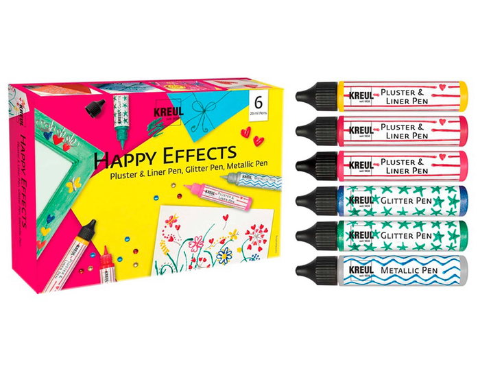 Kreul Set 6 Pens Efectos Felices Happy Effects