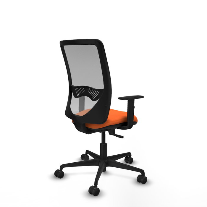 PIQUERAS Y CRESPO Silla de oficina Zulema con mecanismo Sincro, Naranja y Gris PIQUERAS Y CRESPO Silla de oficina Zulema con mecanismo Sincro, Naranja y Gris