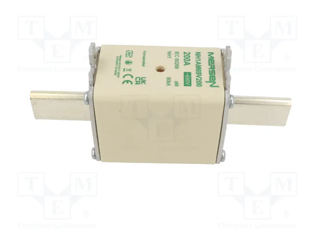 MERSEN Fusible NH1 de Cartucho Cerámico 200A 690VAC MERSEN Fusible NH1 de Cartucho Cerámico 200A 690VAC