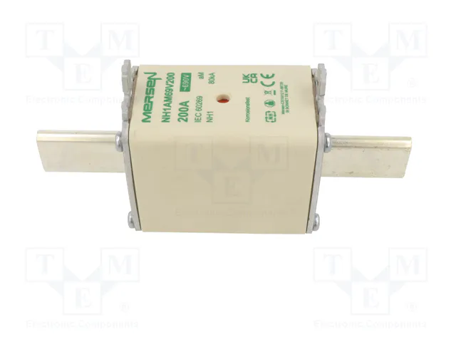 MERSEN Fusible NH1 de Cartucho Cerámico 200A 690VAC MERSEN Fusible NH1 de Cartucho Cerámico 200A 690VAC