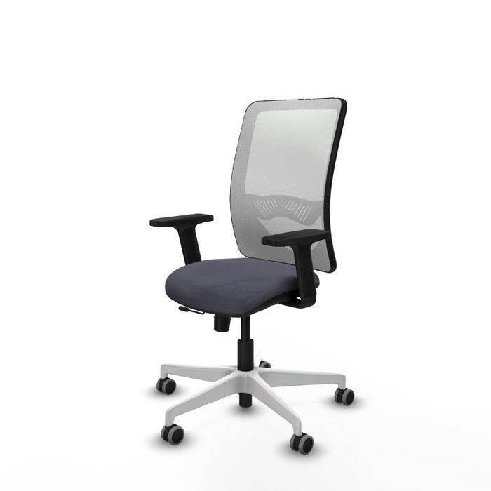 PIQUERAS Y CRESPO Silla de oficina Zulema con mecanismo Sincro/Traslack, Gris oscuro y Blanco PIQUERAS Y CRESPO Silla de oficina Zulema con mecanismo Sincro/Traslack, Gris oscuro y Blanco