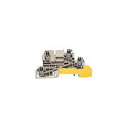 Weidmüller WDL 2.5/L/L/PE Bloque de Distribución de 2,5 mm² 1030200000