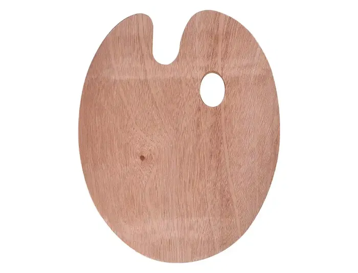 Liderpapel Pinceles Sinteticos Pack 12 Unidades con Puntas y Tamaños Surtidos + Paleta de Madera