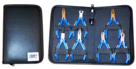 LAMS Kit de Alicates Bicolor Mini en Estuche de 7 Piezas C0092