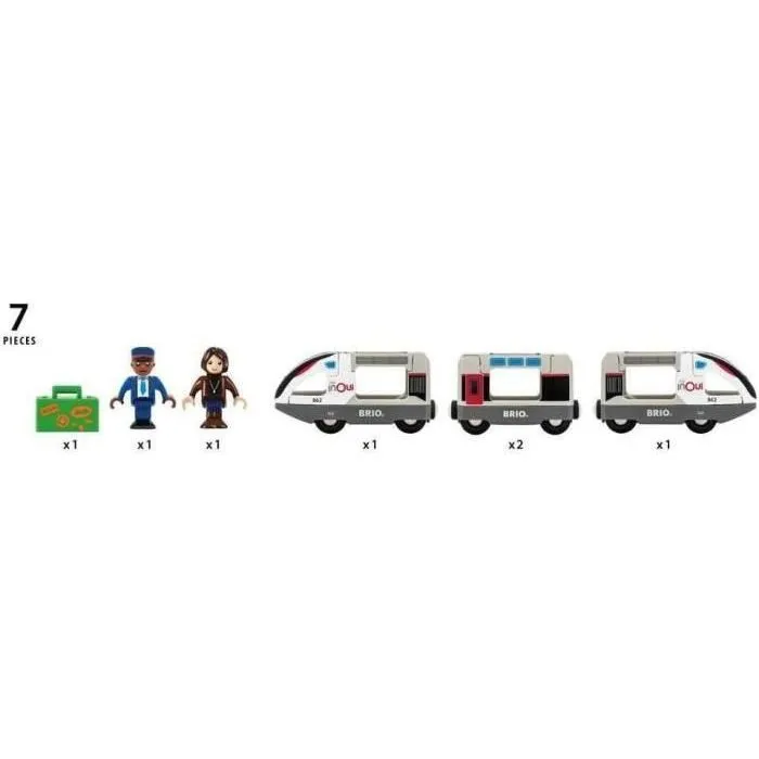 Brio World Tren TGV INOUI SNCF Circuito de Madera RAV7312350360875