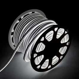 Tira LED Manguera "Neon Flex" 6W 6000ºK 220VAC 8x18mm Doble 120xSMD2835 6W/M x1M 40.000H  [HO-NSPVC8x16DOY220CW]