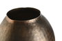 DKD Home Decor Jarrón de Aluminio Desgastado Dorado y Bronce Nadir